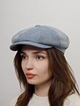 Кепка STETSON арт. 6843802 HATTERAS LINENCOTTON TWILL (голубой)